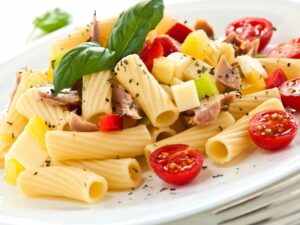 Pasta salad with smoked Turkey