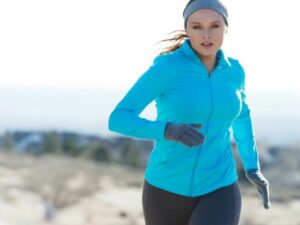 running in snow women